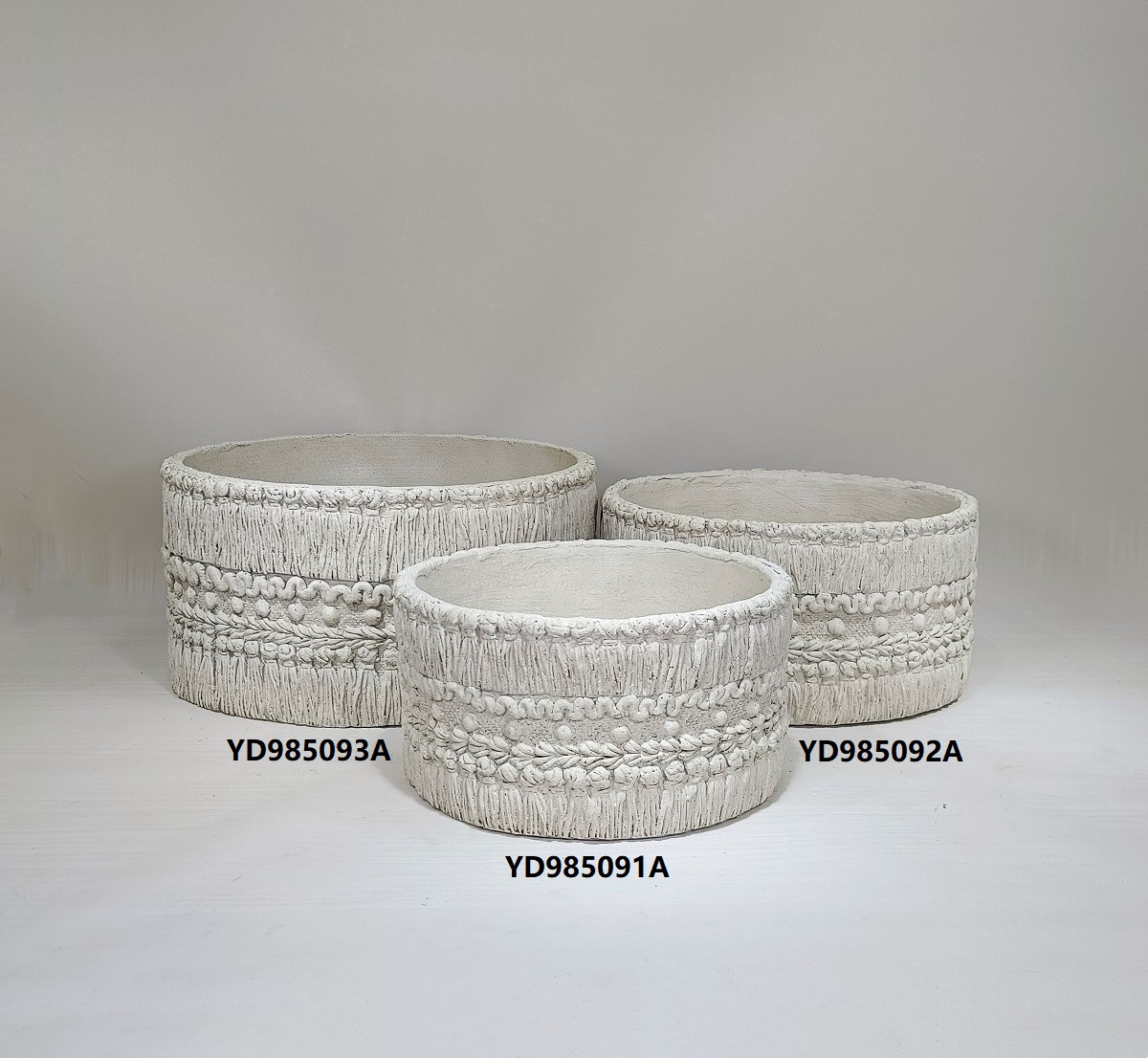 Nordic style home decor succulent flower pots cheap cylinder shape garden cement plant flower pot