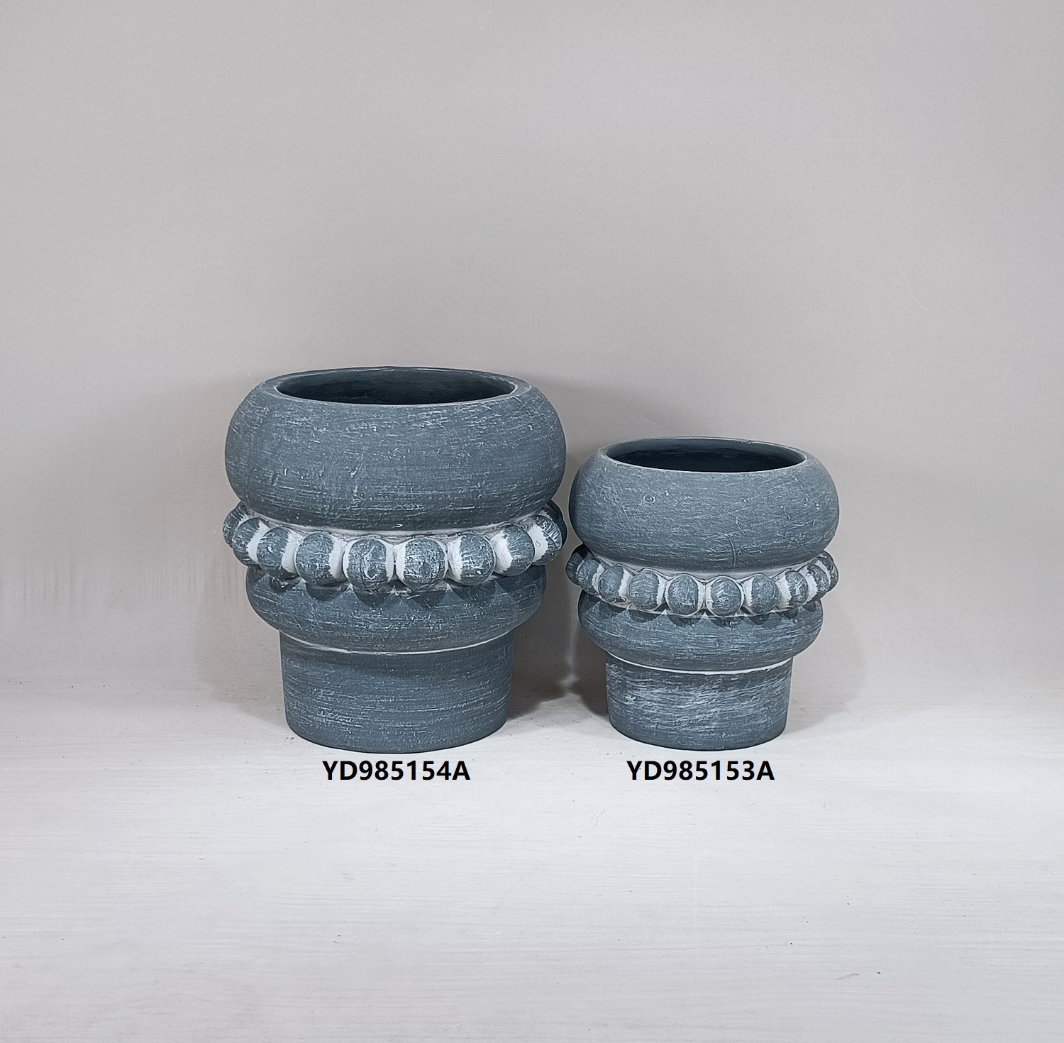 Dot embossed design luxury concrete flower pot for christmas decoration cement flower pot