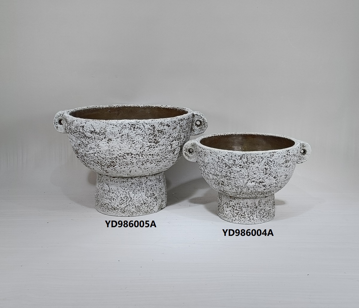 Natural pastoral garden antique terracotta pot cement flowerpot decorative plant pots manufacturer flower pot