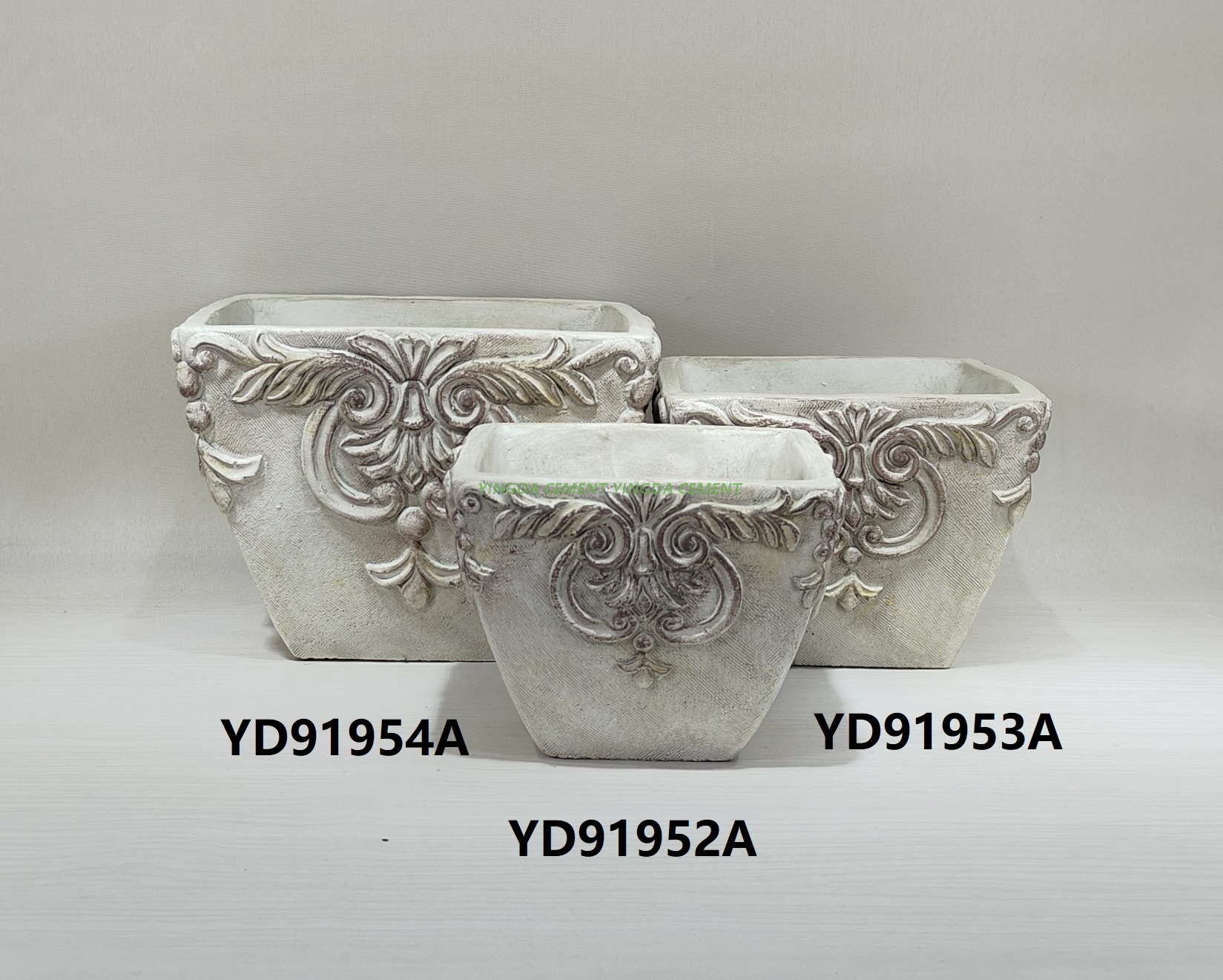 Artificial Planting Succulent Flower Pot Colorful Nordic Decor Bonsai Garden Cement Pot