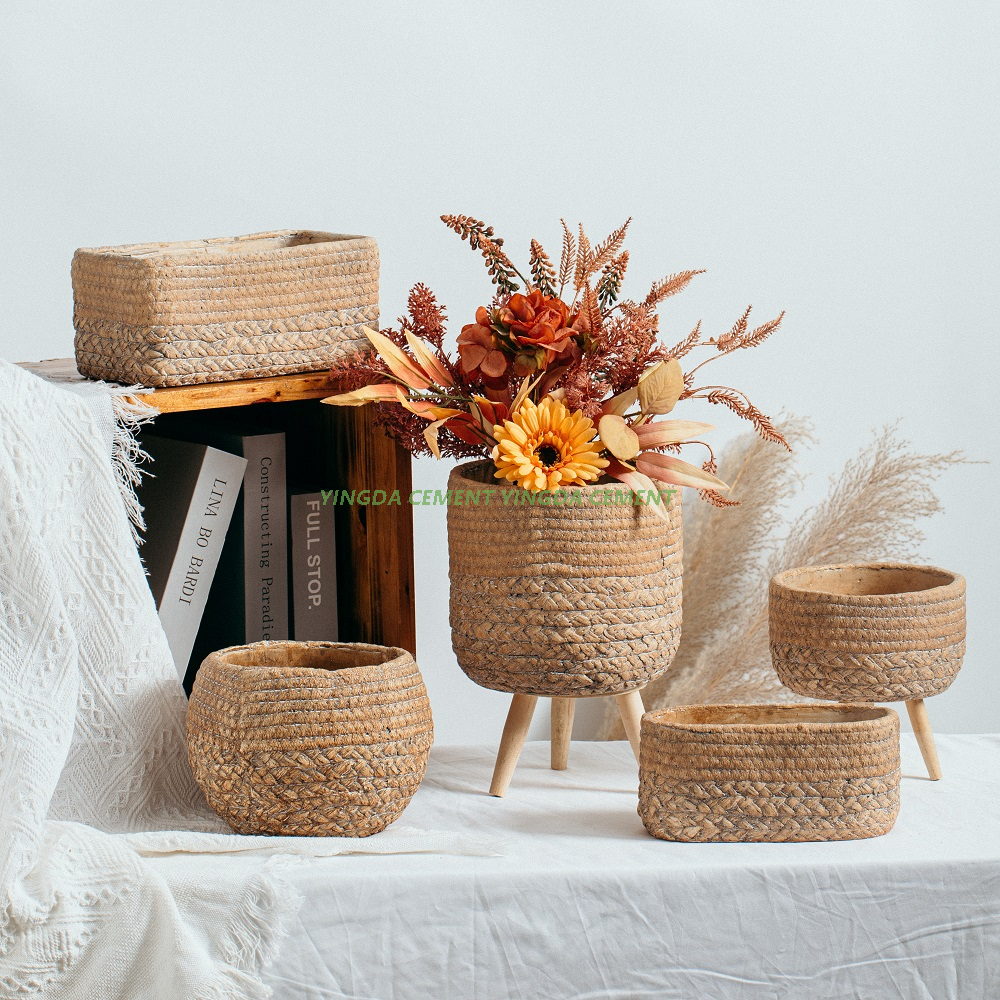 Natural Cement Garden Succulent Pot Indoor Decor Wholesale Plant Pots