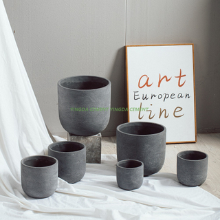 Plant Pots Wedding Decoration Matte Cement Flower Pot