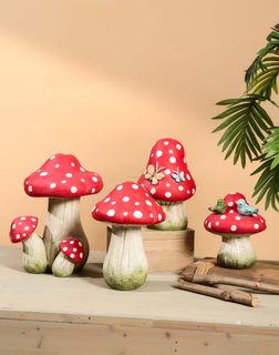 Durable Outdoor Garden Decor Cement Mushroom Statue Home Interior Knick-Knack Ornament No reviews yet