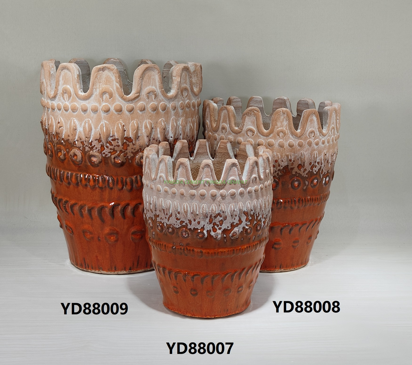 Customizable Simple Style Ceramic Flower Planter Pot with Glazed Finish New Design for Home Garden Decoration