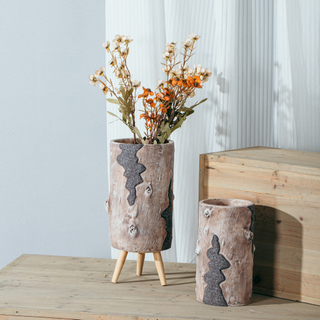 Factory wholesale direct sales unique decor concrete vases handmade flower vase for decoration