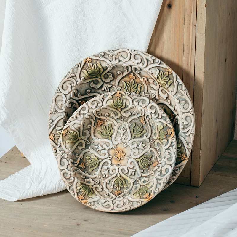 European hot selling high quality luxury plates wholesale homes decor desktop home decoration plate