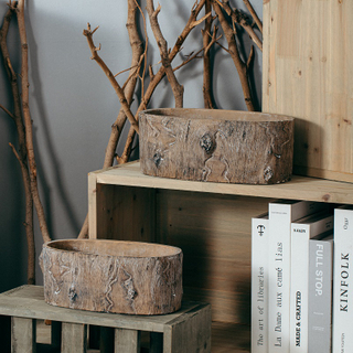 Hot selling matte living room decoration large concrete pots plant cement garden flower pots