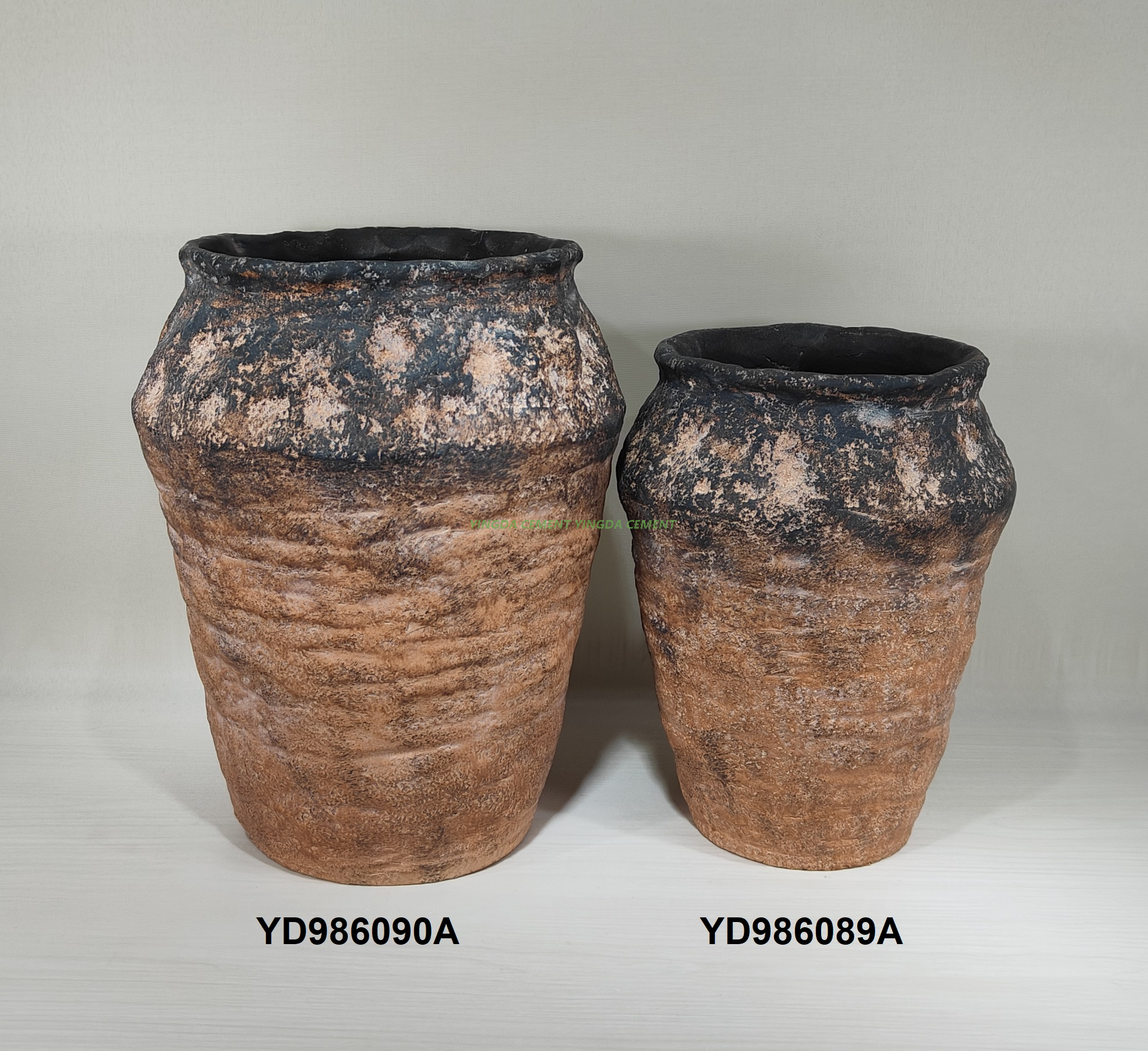  Fashion design outdoor indoor cement plant pot handmade concrete flower pot for garden