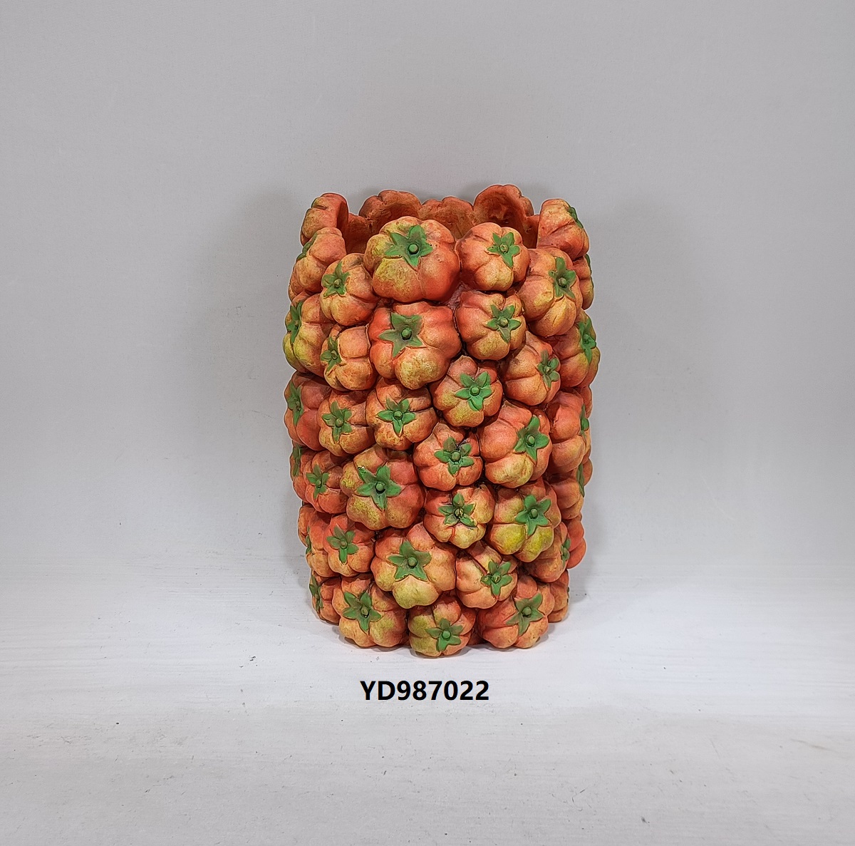 Embossed Modern Cement Garden Pot Vegetable Design Tomato Shape Flower Pot