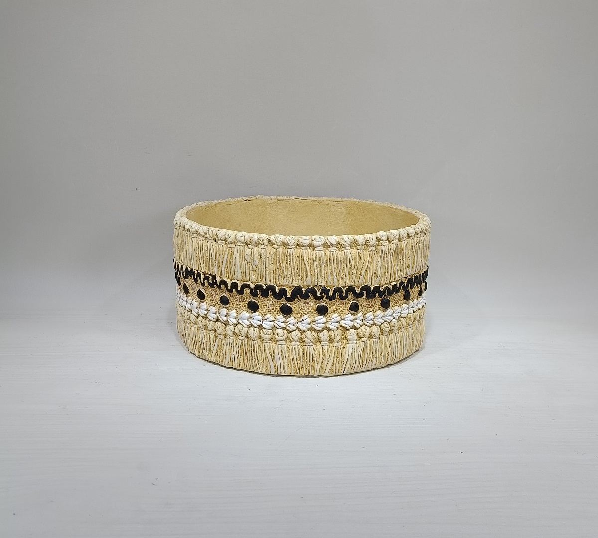 Nordic style home decor succulent flower pots cheap cylinder shape garden cement plant flower pot