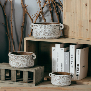 High quality indoor outdoor decoration terracotta plant pots home garden decor cement flower pots