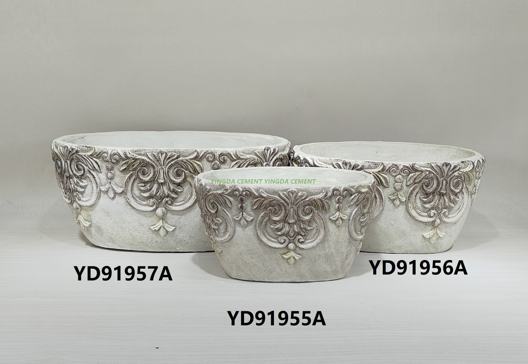 Artificial Planting Succulent Flower Pot Colorful Nordic Decor Bonsai Garden Cement Pot