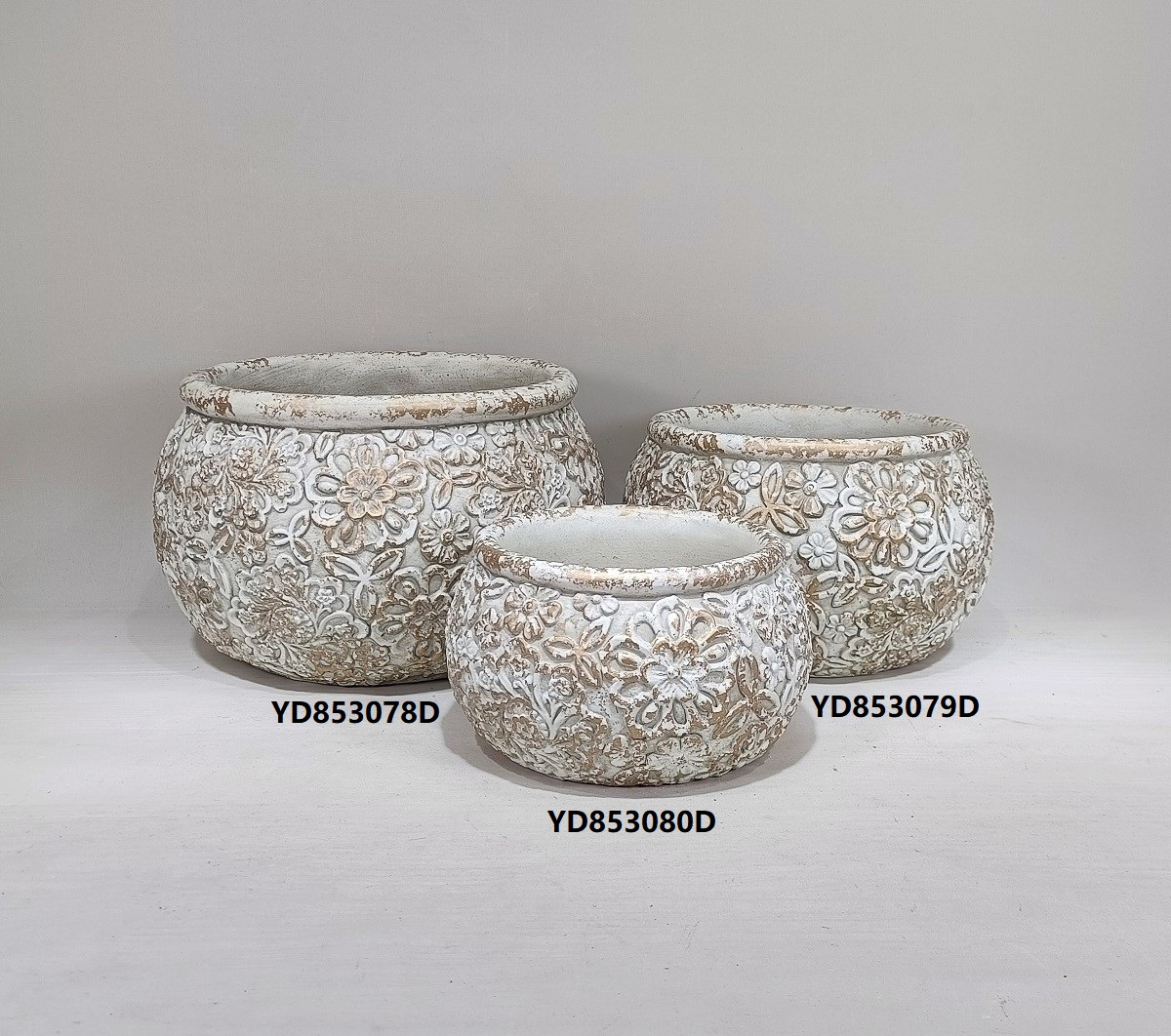 Nordic style different size color modern decorative garden pot cement flower pot