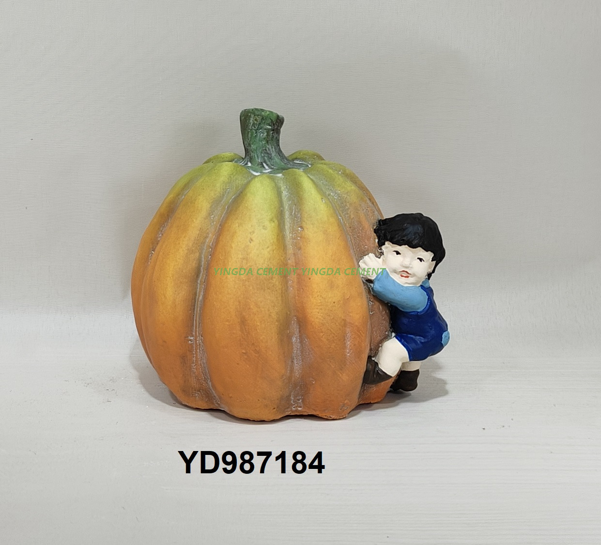 Modern Handcrafted Cement Fiberglass Vegetable Models Pumpkin Sculpture Statues for Outdoor Park Garden Christmas Art Figurines