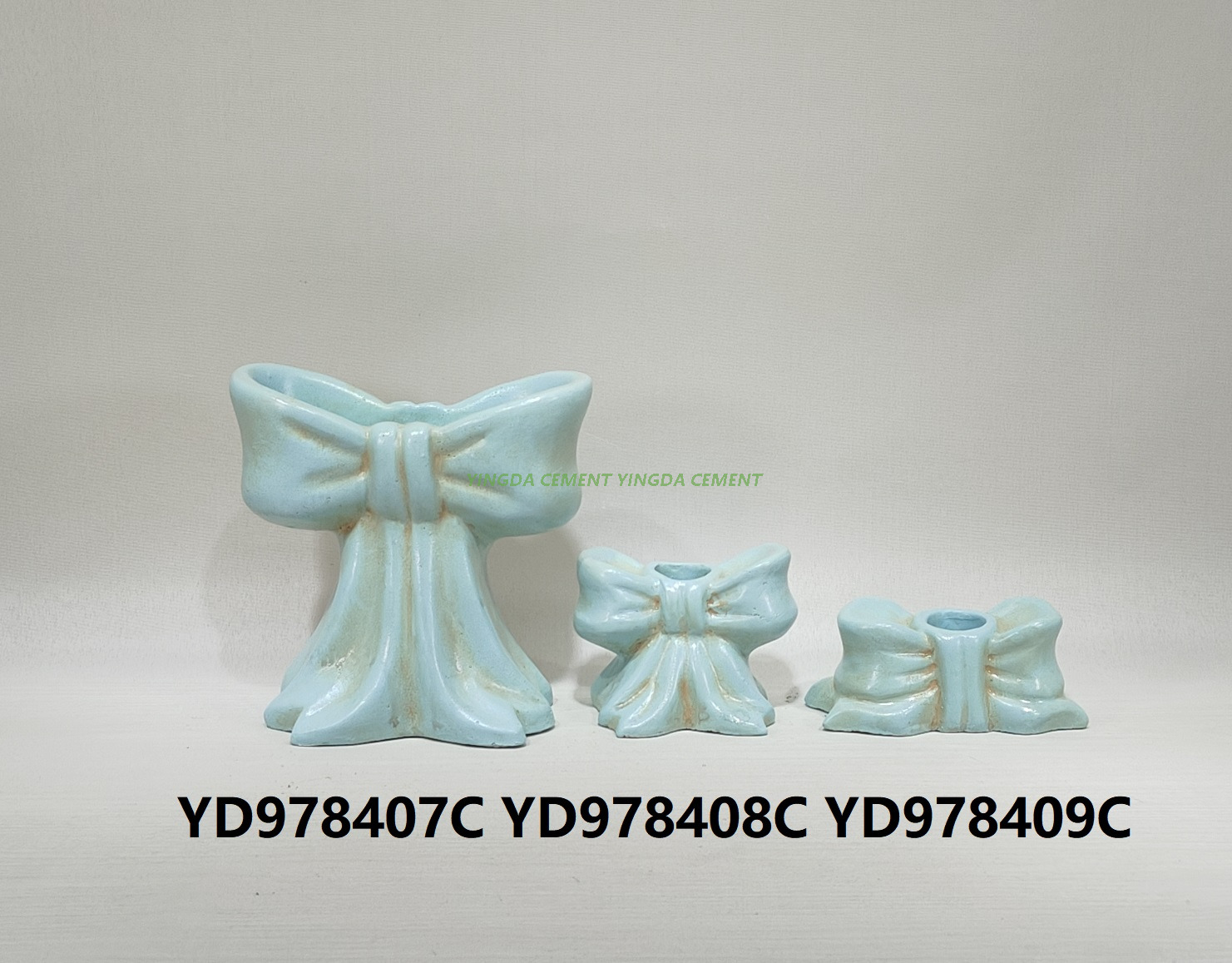 Home Decor Modern Cement Hand Painted Hand Made Butterfly Knot Ornament