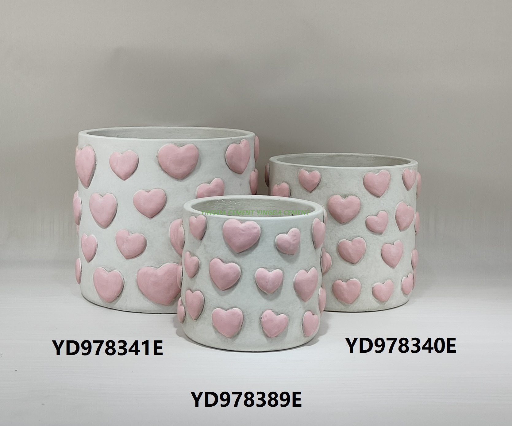 Factory Direct Round Cement Succulent Plant Pot with Drainage Hole Indoor/Outdoor Concrete Pots for Home Garden Decor Wholesale