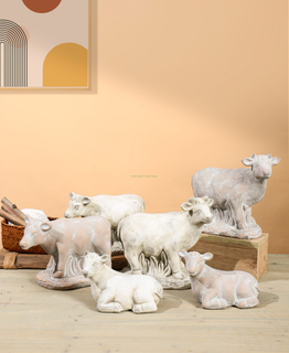 Cement Decor Flocks and Herds Figure Cement Animal Garden Statues