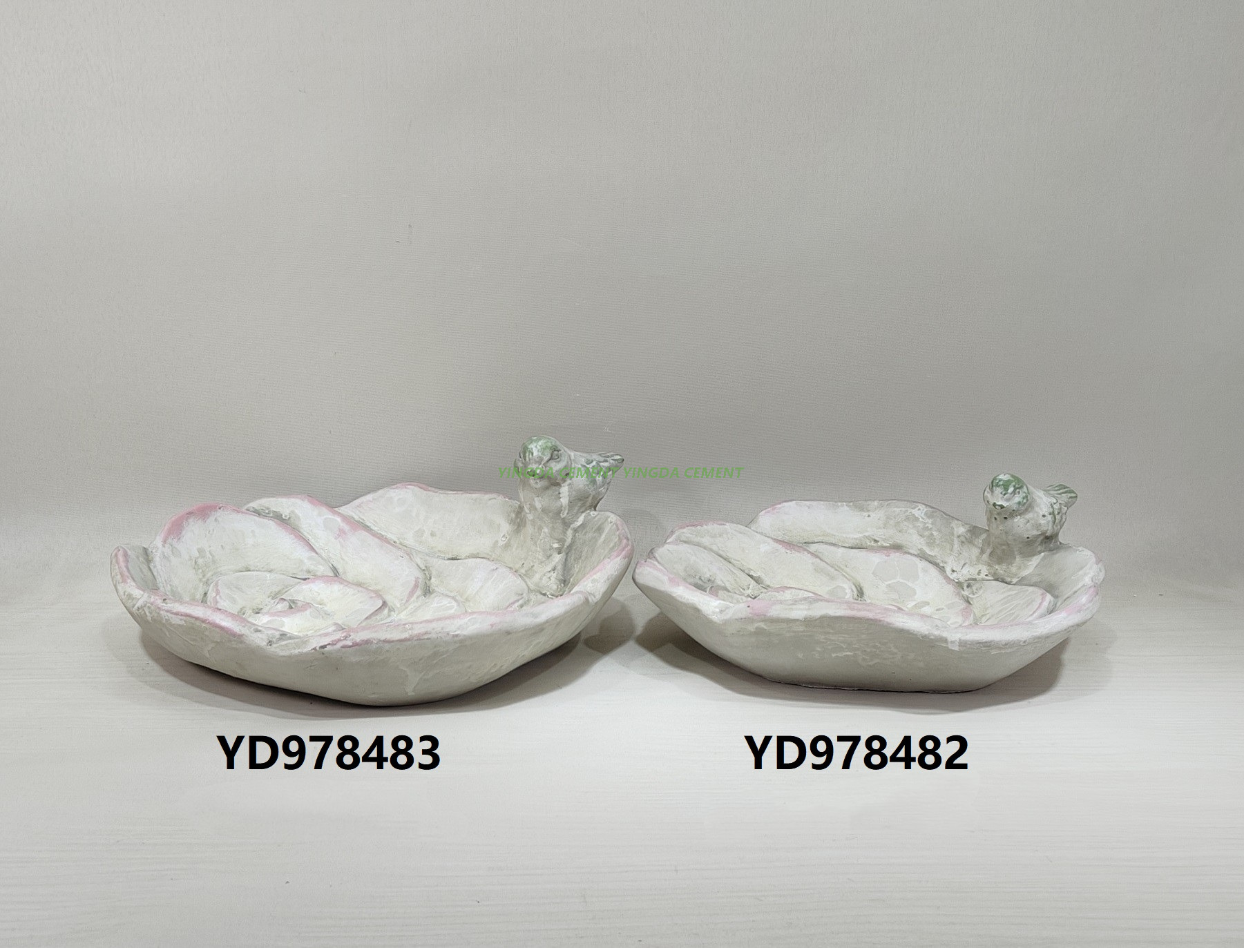 Custom Color and Size Cement Flower Pot Trays Round square Saucers for Home Garden Use