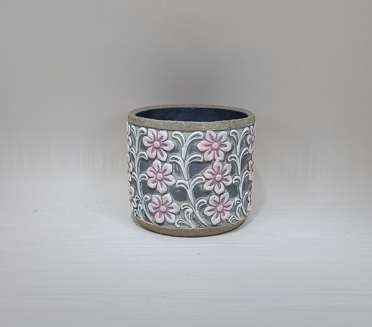 New product custom sizes cylinder shape concrete small bonsai pot unique cement pot in bulk
