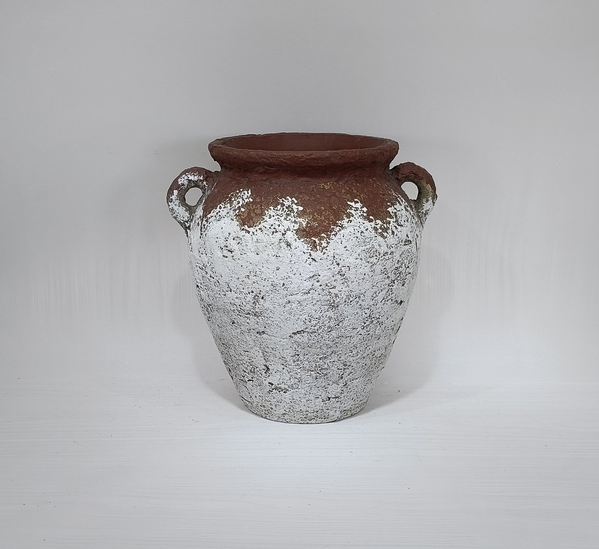 High quality customizable size coarse florero terracotta pot jar rustic vintage large floor flower vase