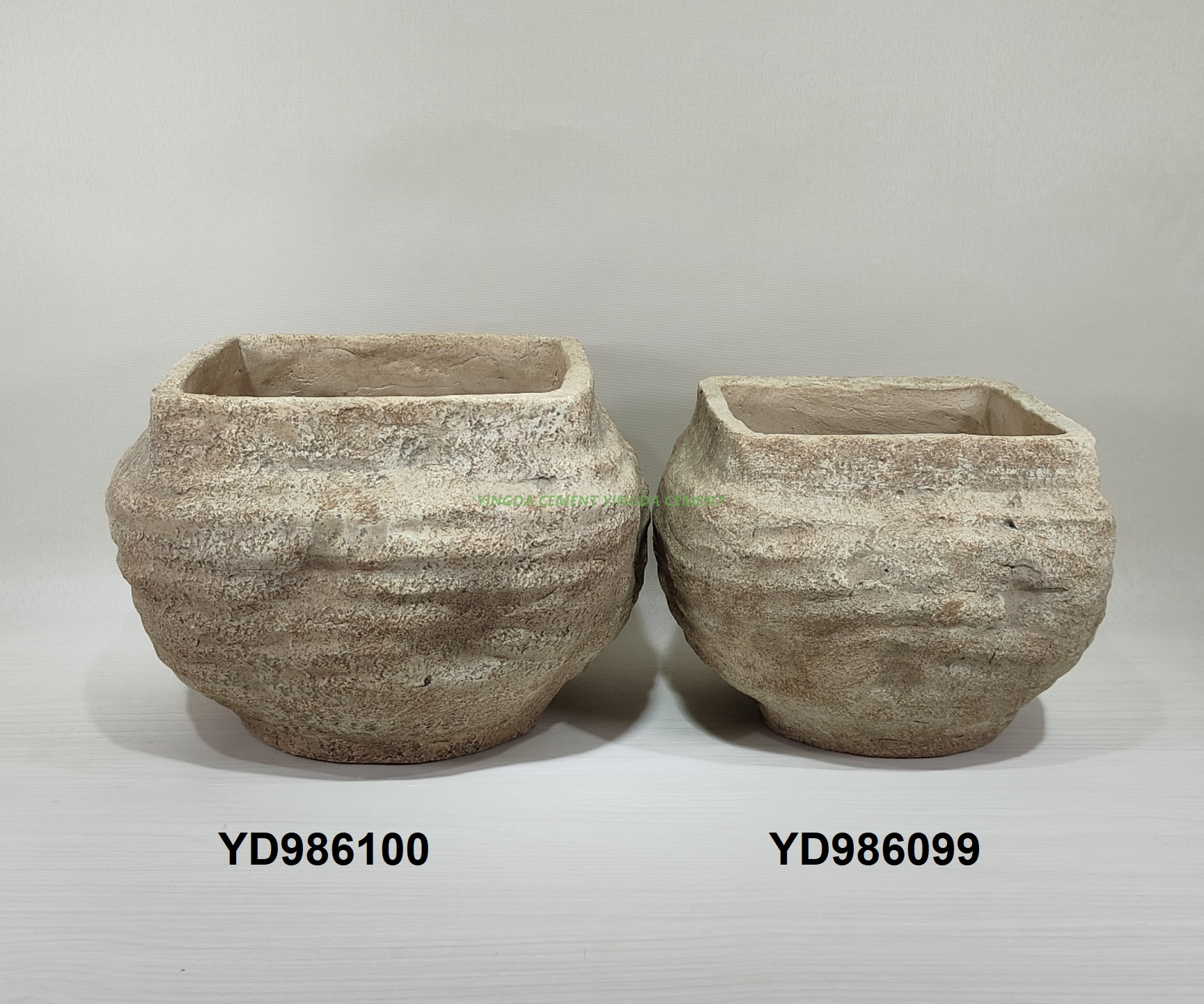 Wholesale decorative antique flower pot cement pot concrete planter garden pot