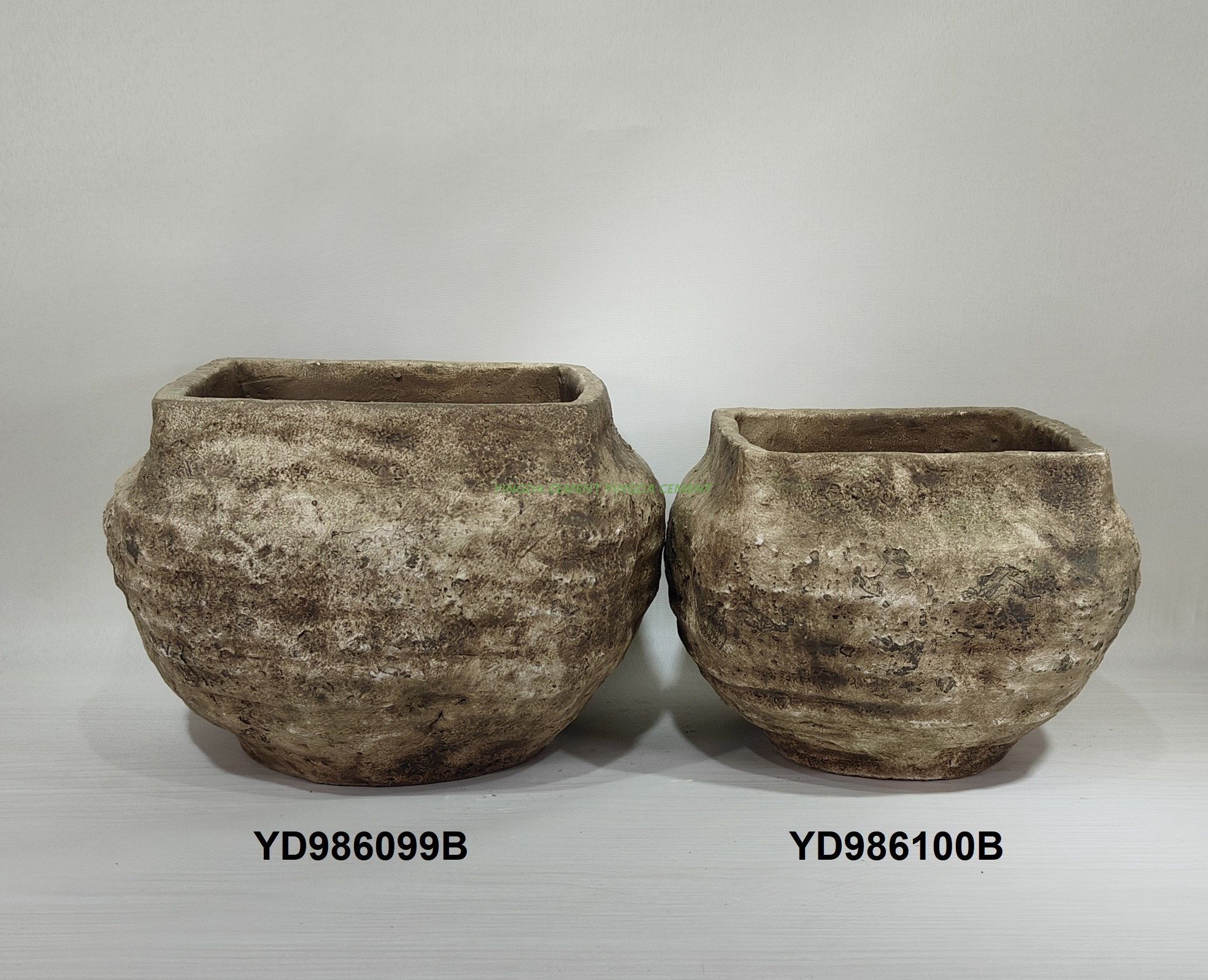 Wholesale new arrival balcony decoration succulent planter flower pot garden cement bonsai pot