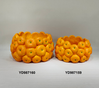 Redeco Hot Sale Handmade Breathable Cute Durian Fruit Succulent Flower Pot Creative Rough Pottery Succulent Pot Cement Pot