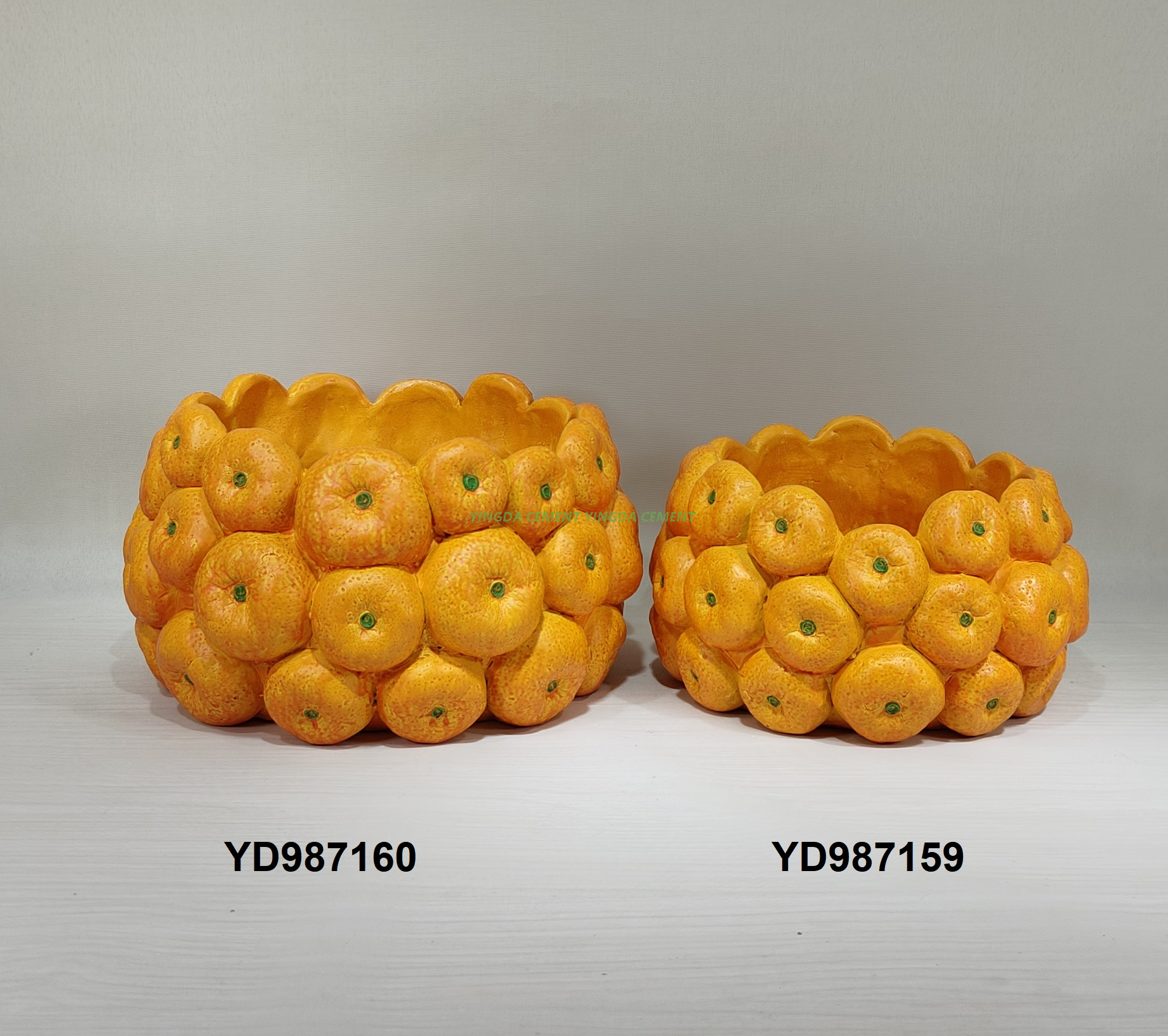 Redeco Hot Sale Handmade Breathable Cute Durian Fruit Succulent Flower Pot Creative Rough Pottery Succulent Pot Cement Pot