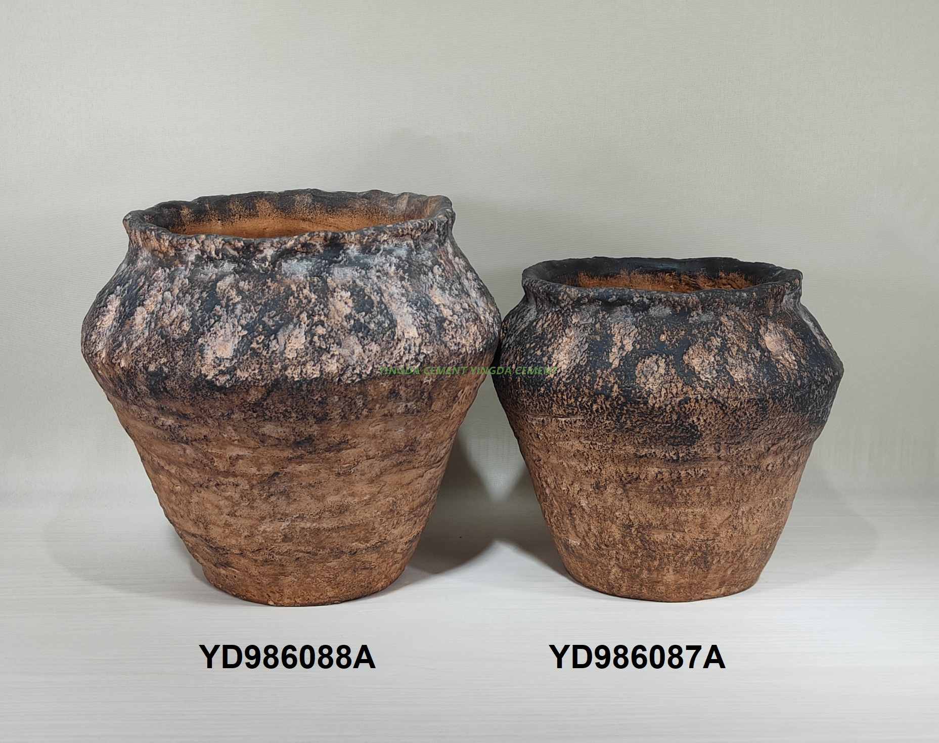  Fashion design outdoor indoor cement plant pot handmade concrete flower pot for garden