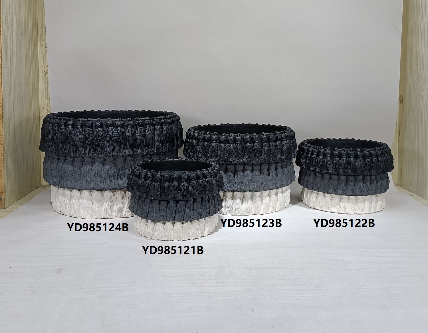 Customizable size indoor outdoor decor planter pots garden decoration color cement flower pots in bulk