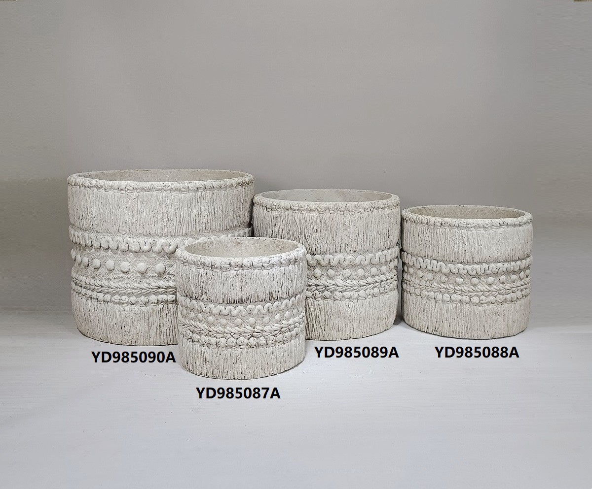 New arrival customizable size concrete plant pots nordic style modern garden cement flower pots