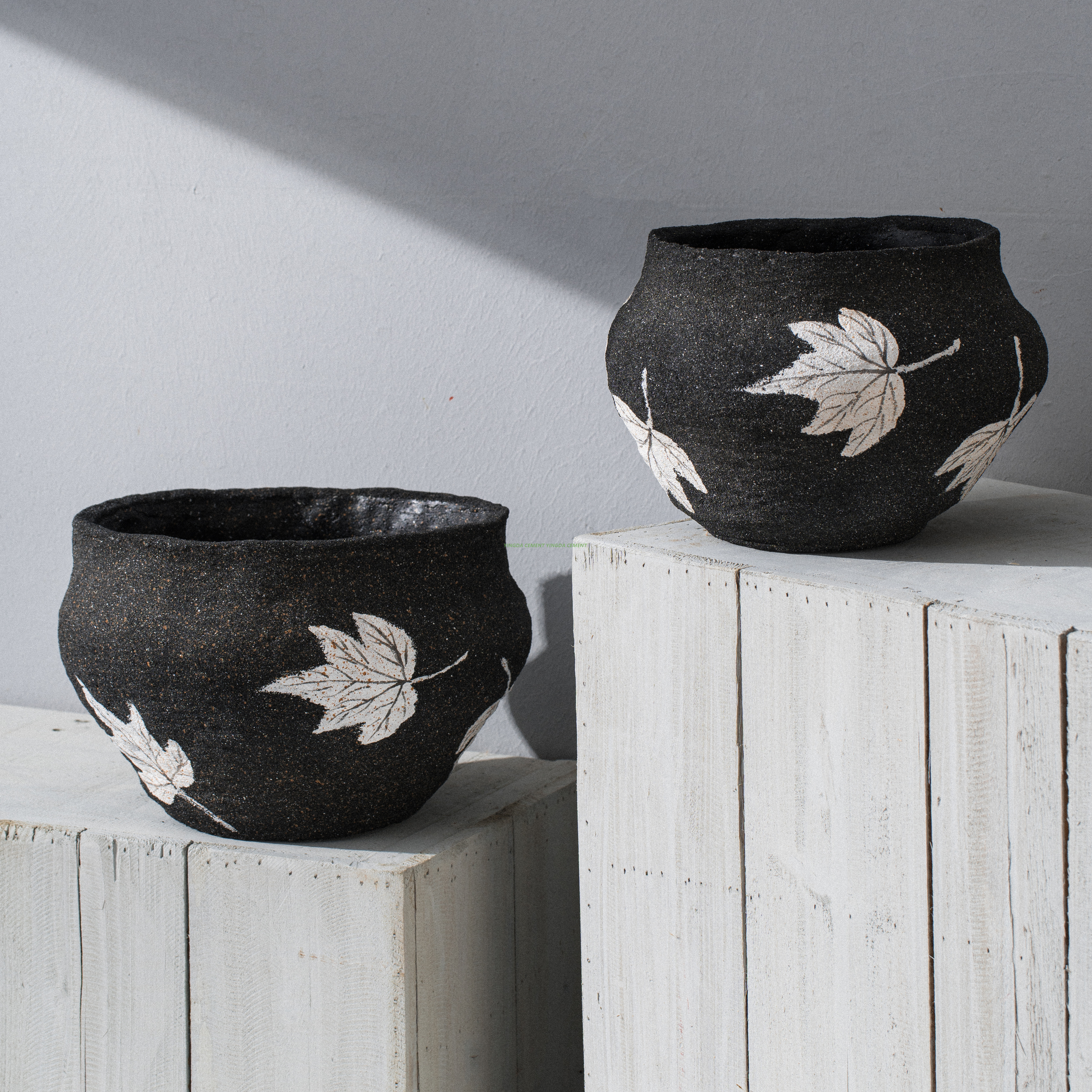 Modern Cement Planter Pots for Outdoor & Indoor Use Weather-Resistant Concrete-Look Planters Factory Direct Supply