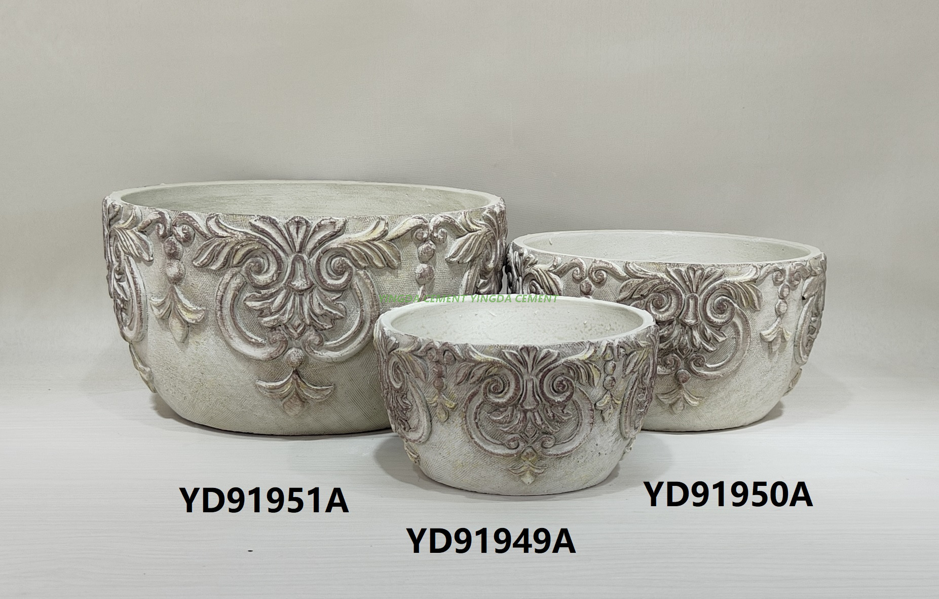 Artificial Planting Succulent Flower Pot Colorful Nordic Decor Bonsai Garden Cement Pot