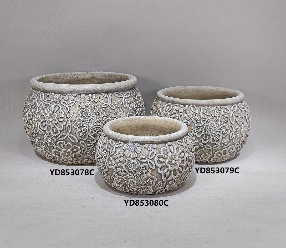 Nordic style different size color modern decorative garden pot cement flower pot