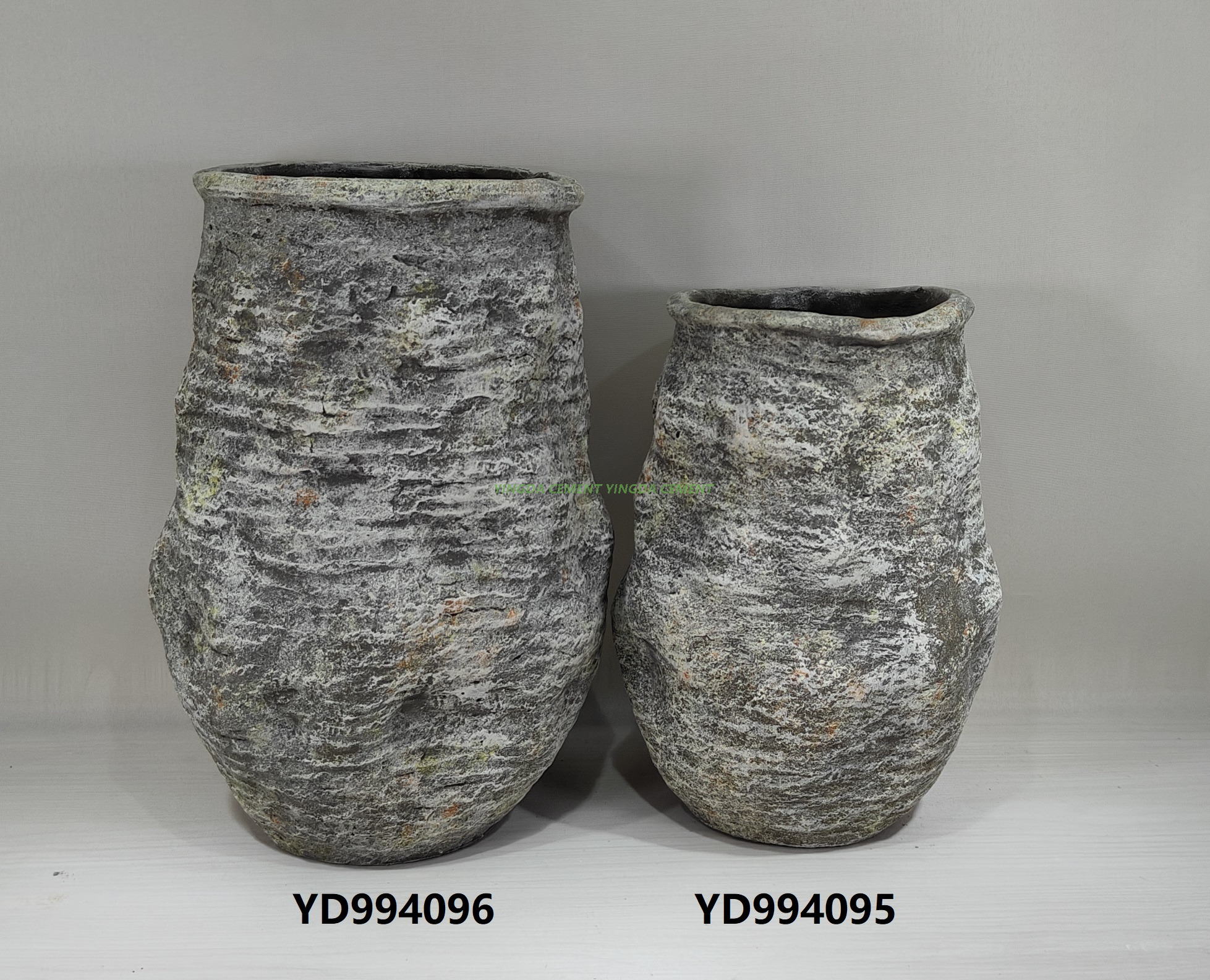 Flower Pot Outdoor Planter Round Cement Concrete Pots Nordic Plant Pot