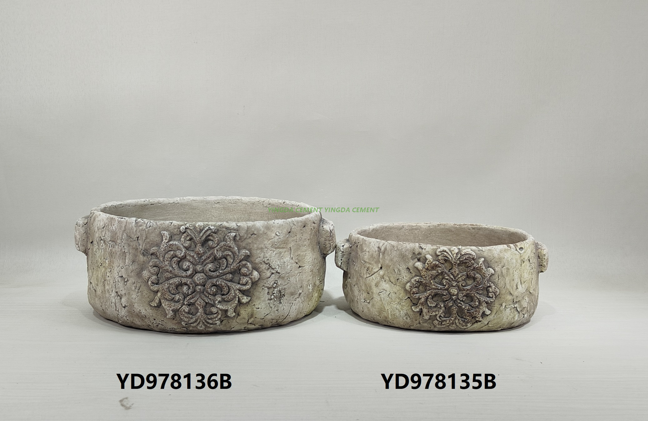 Garden Planter Cement Flower Pot for Home Decor