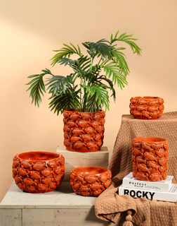 Succulent Bonsai Pot Flower Pots Ocean Cement New Design Indoor Handmade American Style Glazed Indoor Decor