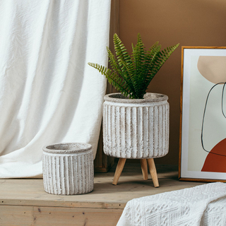 High quality nordic indoor cement matte planter pot concrete flower pots & planters for garden