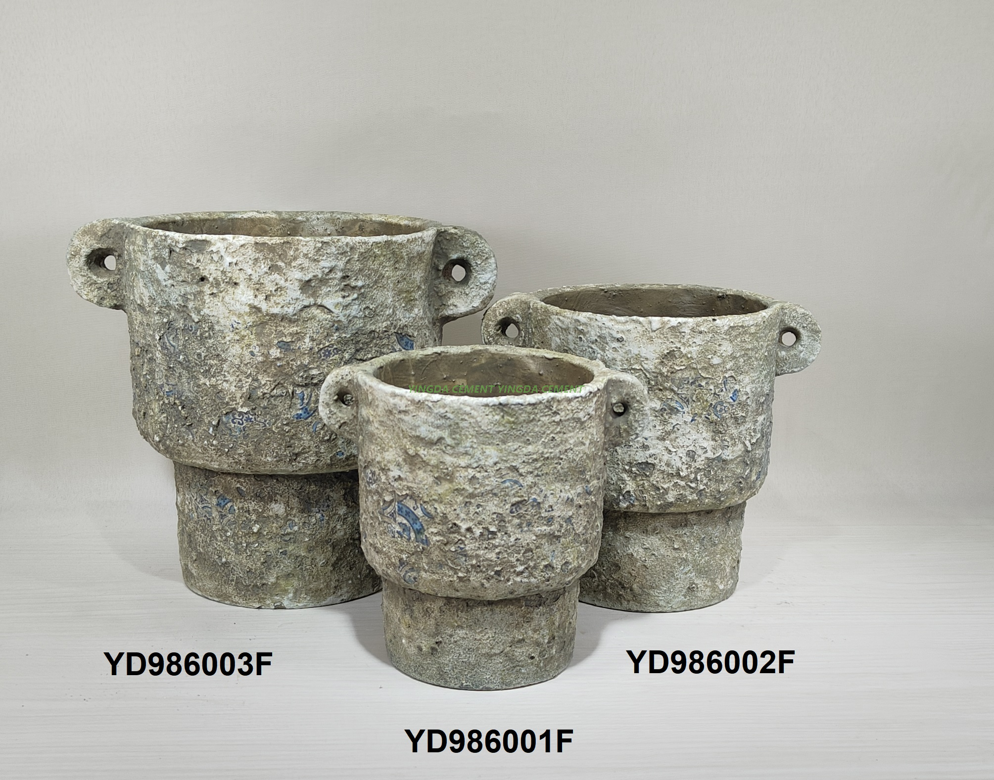 New product antique garden decoration indoor outdoor succulent pot cement plant flower pots for home
