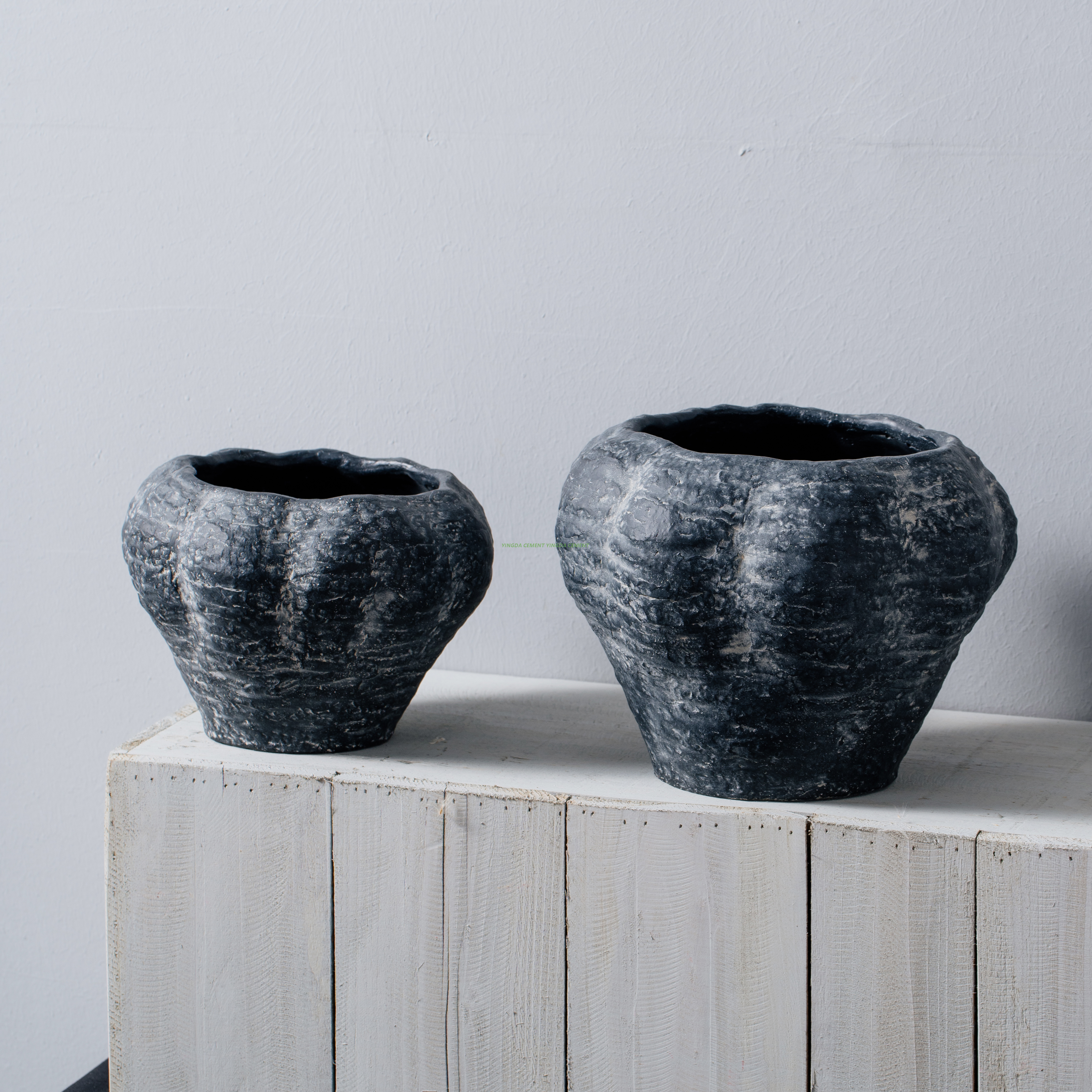 Wholesale modern european style flower cement planter garden pot for home decor