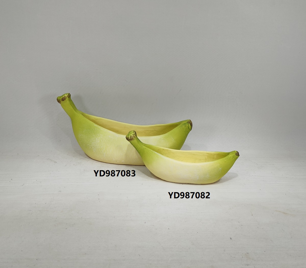 Embossed modern cement garden pot fruit design Banana shape planter flower pot