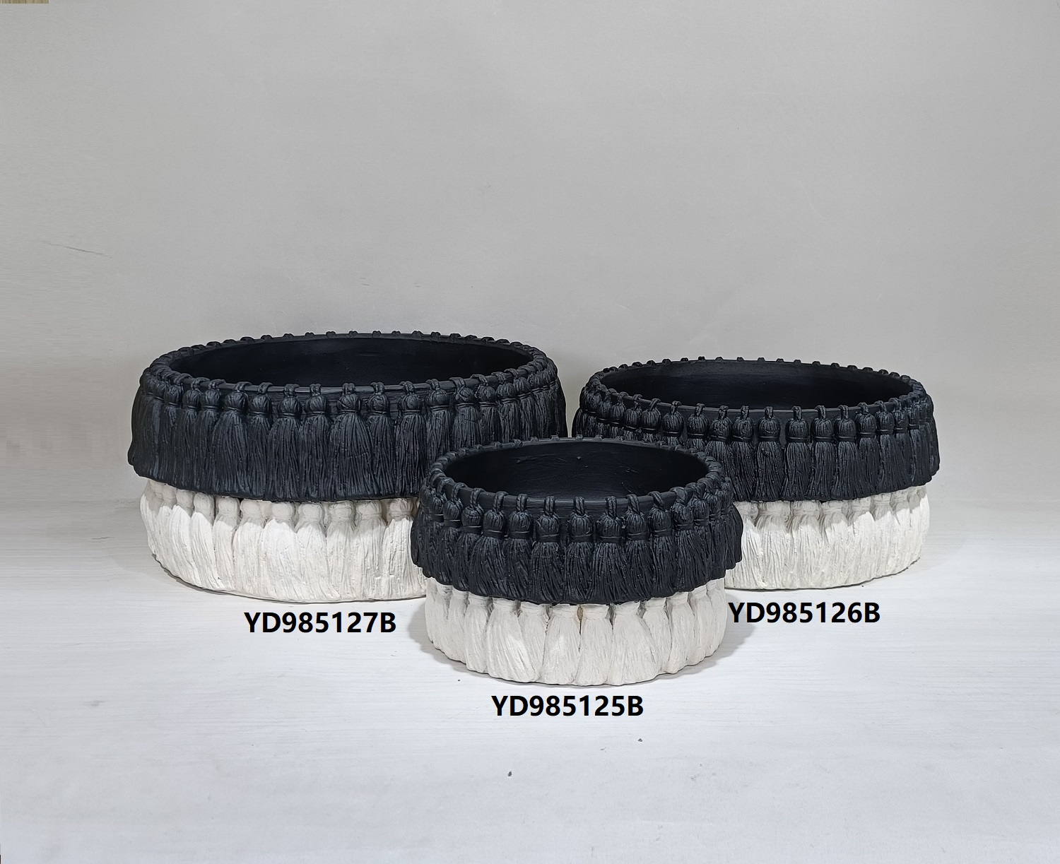 High quality garden blue concrete planter pot home decor cement flower plant pots for garden