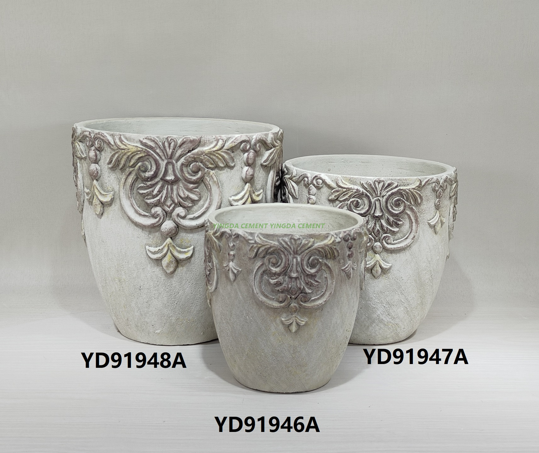 High Quality Artificial Planting Succulent Flower Pot Colorful Nordic Decor Bonsai Garden Cement Pot