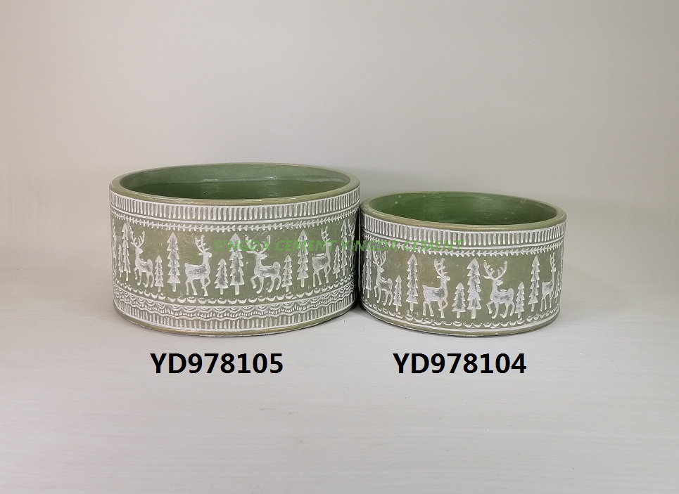 CEMENT DECORATION POT