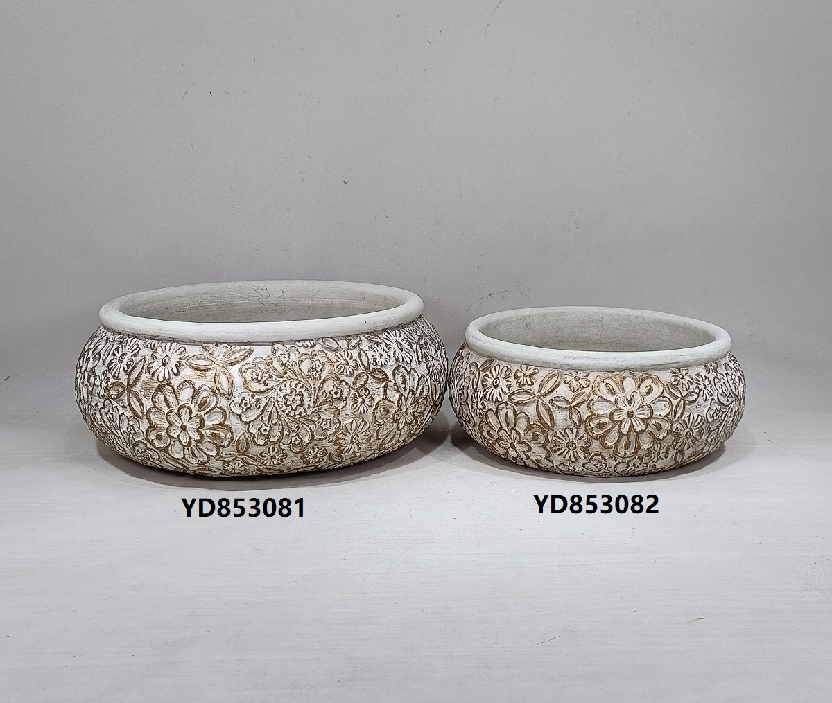 decorative indoor outdoor embossed cement pot succulents flower pots planter for home decor