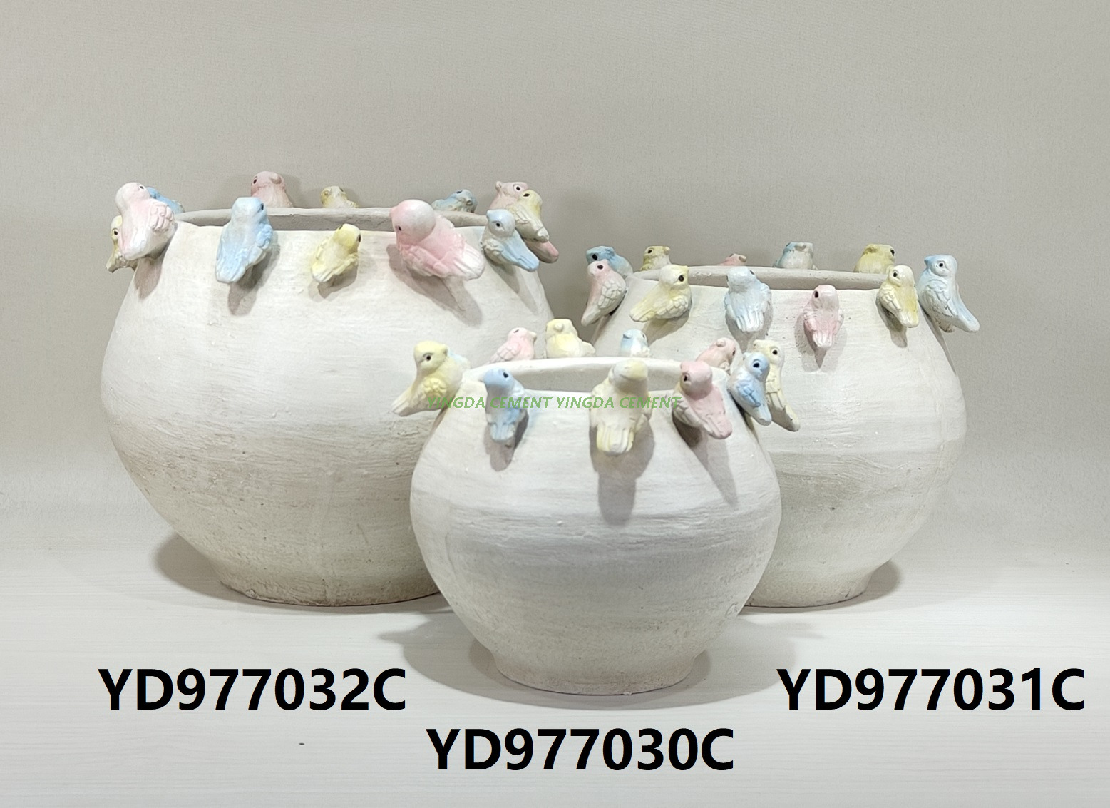 Creative Flowerpots Cement Flower Pots in Bulk Jar Color Creative Home Garden