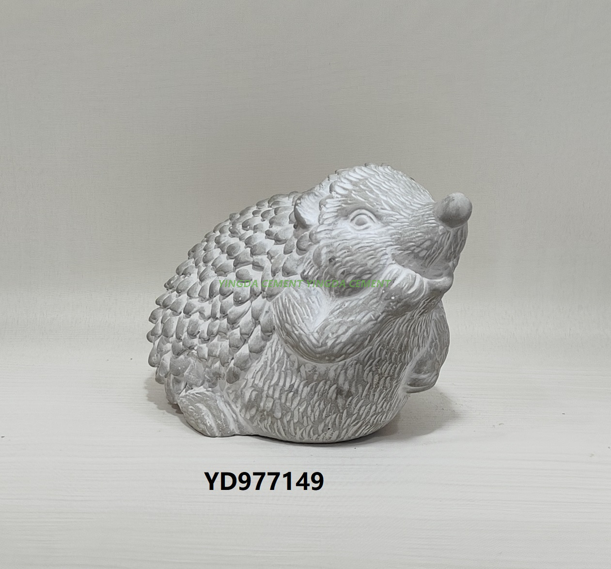 Cute Nordic Modern Eco-friendly Cement Hedgehog Ornaments Creative Small Table Garden Decor Accessories for Home