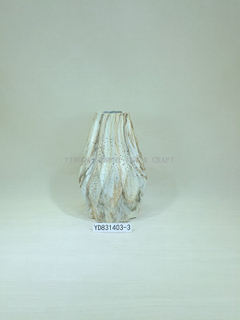 Solid Brown Marble Modern Concrete Vase Planter